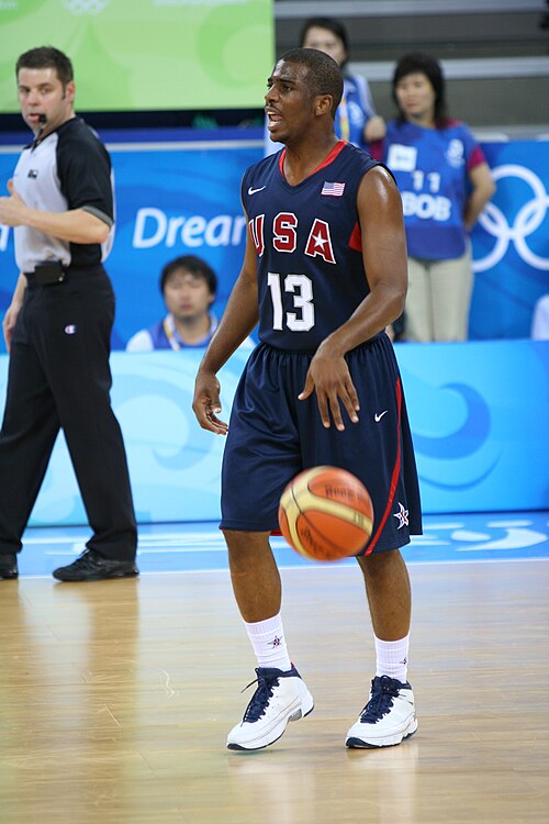 Chris Paul with Team USA in 2008