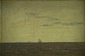 Christen Købke - Seascape. Sky at Sunset - KMS7645 - Statens Museum for Kunst.jpg