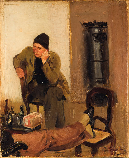 File:Christian Krohg - Charles Lundh in conversation with Christian Krohg - Google Art Project.jpg