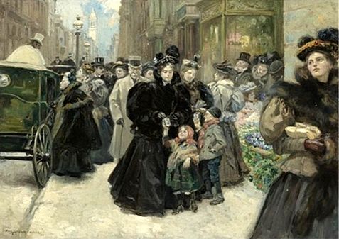 Christmas on Fifth Avenue in 1896
