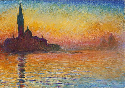 Claude Monet, San Giorgio Maggiore o zmierzchu, 1908