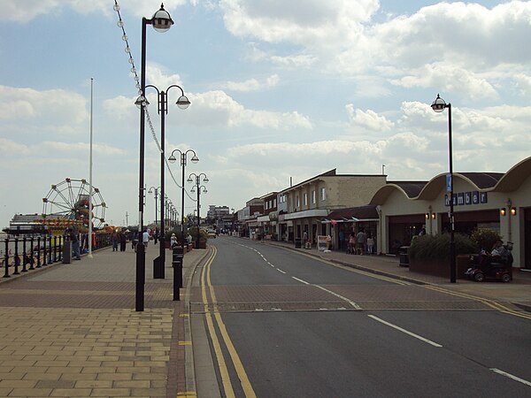 Cleethorpes, the second-largest town and famed for its beach and pier