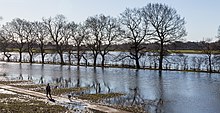 Clifton Ings, Rawcliffe, York, INGGRIS pada flood.jpg