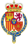 Coat of Arms of Felipe VI of Spain (Member of the Garter Variant).svg
