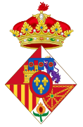 Escudo de Sofía, infanta de España.