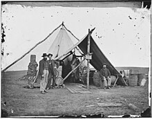 Beef being dressed at the regimental commissary Commissary of Regiment. Dressed beef (4166044667).jpg