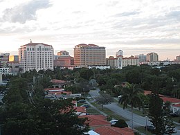 The skyline of Coral Gables, December 2014