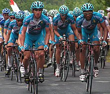 Bouygues Telecom takımını 2006'daki Fransa şampiyonasında gösteren fotoğraf.