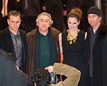 Damon, De Niro, Gedeck and Hutton at the February 2007 premiere of the film in Berlin