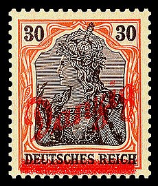 1920 German Empire overprinted