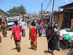 Utcakép Dar es-Salaamban