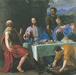 Lärjungarna i Emmaus av Philippe de Champaigne ou Jean-Baptiste