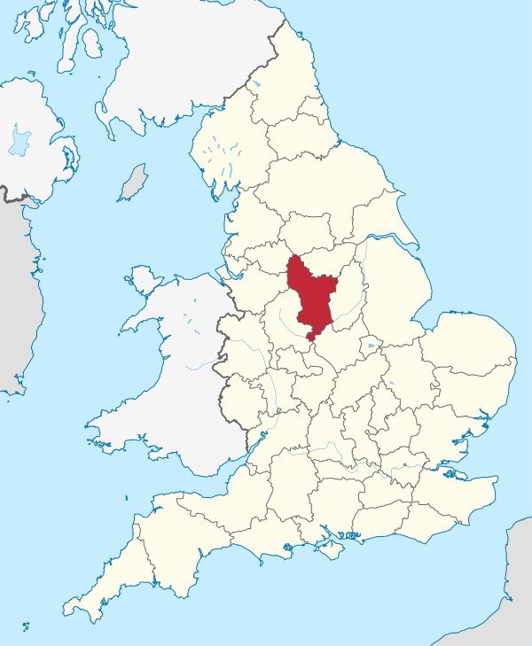 Derbyshire (ceremonial county) in England.svg