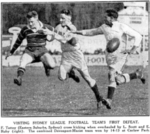 Combined Devonport-Marist side v Eastern Suburbs (Sydney), 17 October 1931 Devonport-Marist v Eastern Suburbs, 1931.png