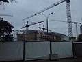 Neue Aufbauten auf dem alten Dinamo-Stadion im September 2017