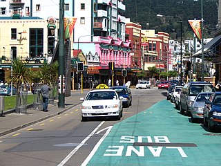 Te Aro Suburb in Wellington City, New Zealand
