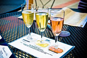 Image of California sparkling wines.