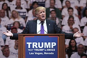 Illustratieve afbeelding uit het artikel Donald Trump rally-incident in Las Vegas in 2016