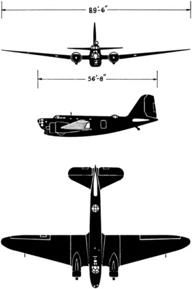 vue en plan de l’avion