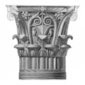 Alexandrian Type I Corinthian capital with Egyptian motifs from the area of the royal quarter.