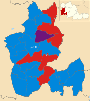 2008 local election results in Dudley Dudley wards 2008.png