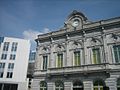 Former enterance to Gare du Quartier-Léopold, now an enterance and information centre of the Parliament