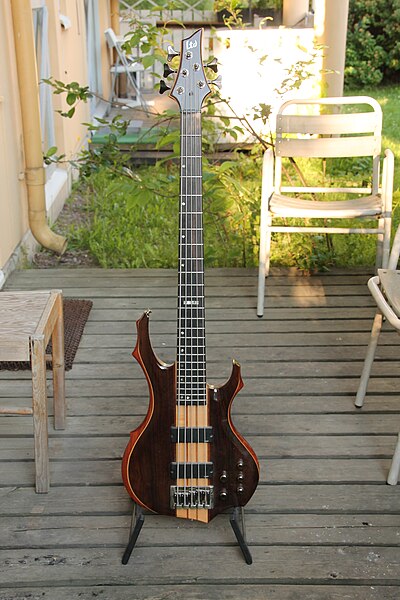 File:ESP-LTD F-series five string bass guitar with neck-thru construction.jpg