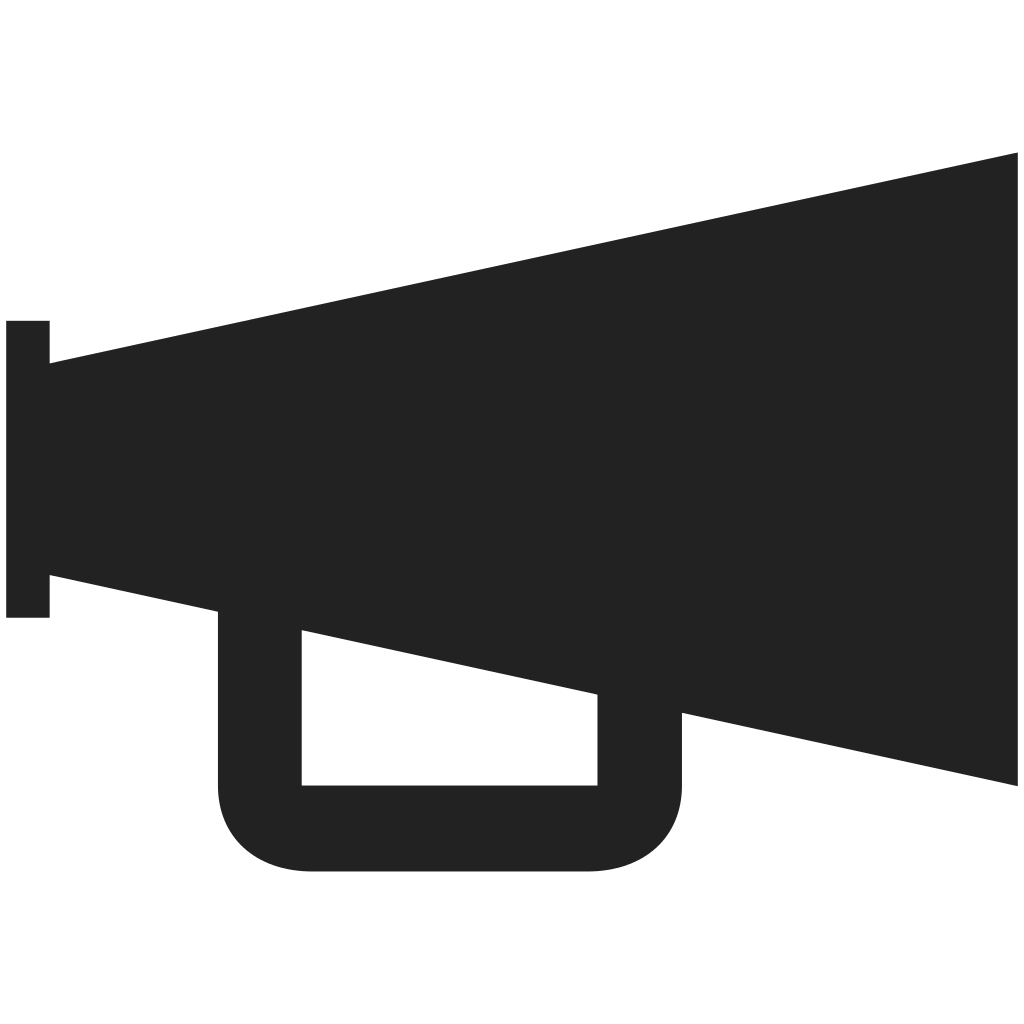Download File:Echo (Notifications) megaphone.svg - Wikimedia Commons
