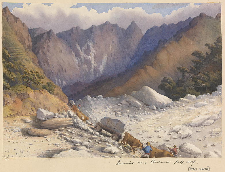 File:Edward Gennys Fanshawe, Quarries near Carrara, July 1857 (Italy).jpg