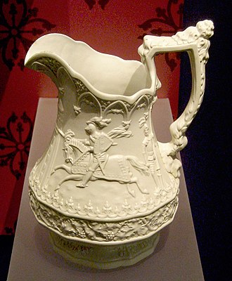 Stoneware jug celebrating the Eglinton Tournament of 1839 EglintonTournamentJug.JPG