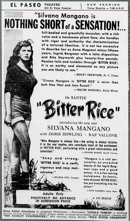 U.S theatrical advertisement, 9 February 1951