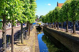 Beekstraat i Elburg, med utsikt mot nordøst