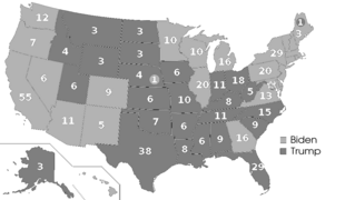 ElectoralCollege2020 with results Black and White.png