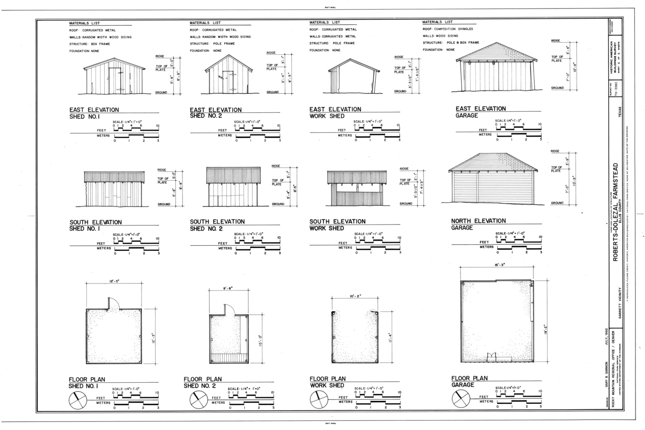 File:Elevations and Floor Plan of Shed No. 1, Elevations 