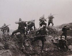 Грецька піхотна атака біля річці Гедіз під час війни