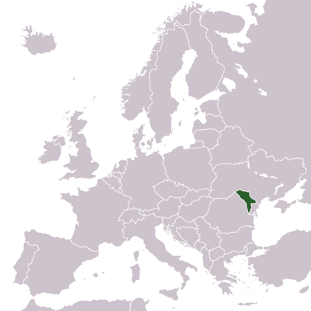 Location of Moldova