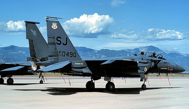 McDonnell Douglas F-15E-48-MC Strike Eagle, AF Serial No. 89-0490 of the 334th Fighter Squadron.