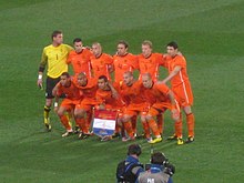 Men's national football team FIFA World Cup 2010 Final Netherlands team.JPG