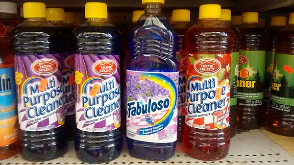 Fabuloso multipurpose cleaner and generic surface cleaners