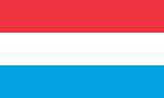 Vlag van Grand-Duché de Luxembourg / Großherzogtum Luxemburg / Groussherzogtum Lëtzebuerg