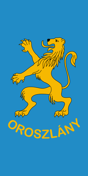 File:Flag of Oroszlány (vertical).svg