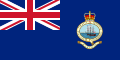 A Bahamák, mint brit koronagyarmat zászlaja.