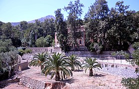 Vista parcial del Sanatorio de Fontilles en Vall de Laguar (Alicante), 2017.