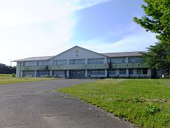 閉校後の旧男鹿市立野石小学校校舎