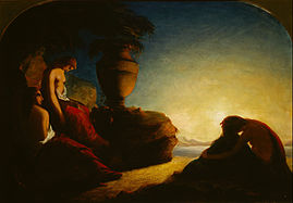 Фрэнсіс Дэнбі, «Тры сястры Фаэтона, якія плачуць над магілай брата», 1845