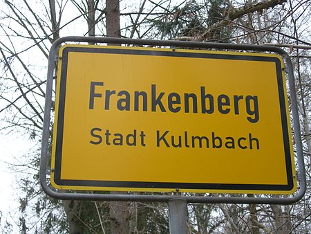 Frankenberg Kulmbach Sign