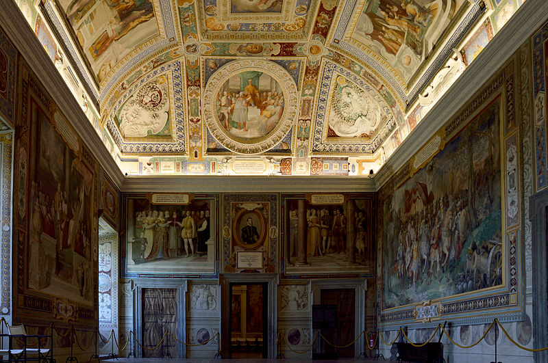 File:Fresco of Room of cardinal in Palazzo Farnese,Caprarola.jpg