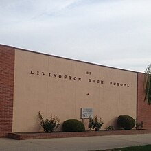 Front of Livingston High School.JPG