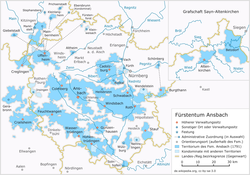 Territorium des Fürstentums Ansbach (1791)