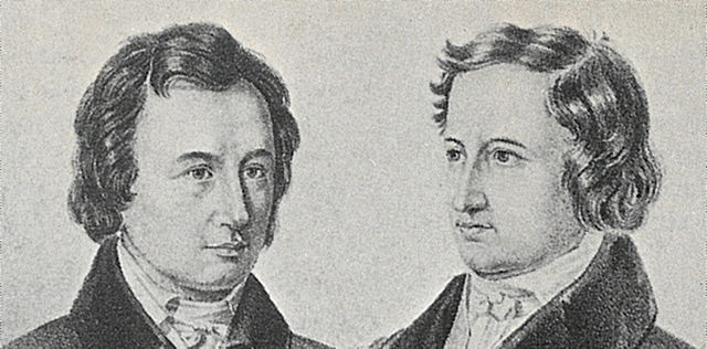 Wilhelm and Jacob Grimm, c. 1837